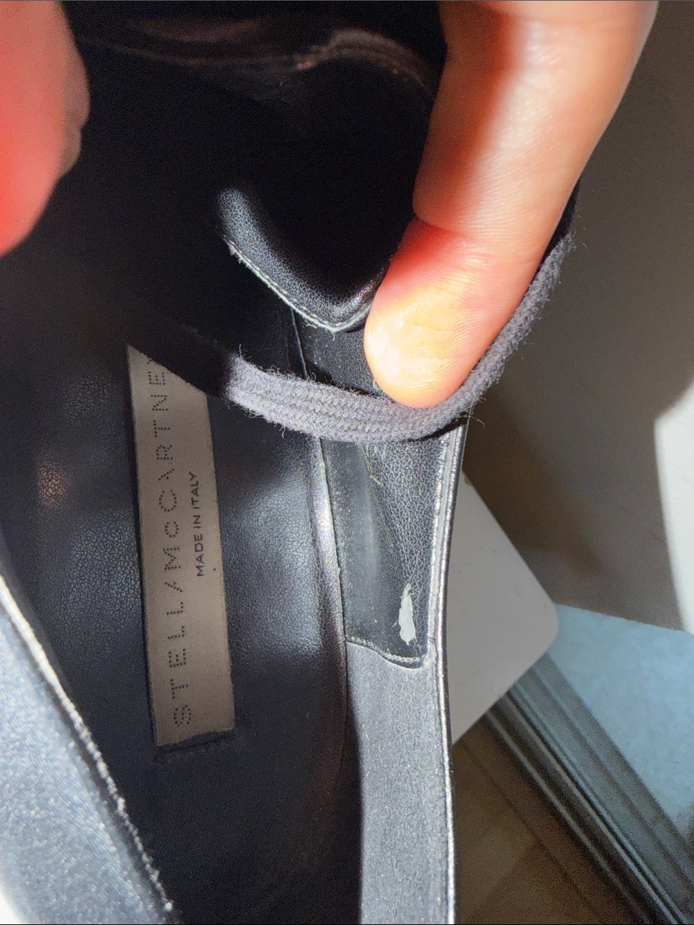 Stella McCartney Black Platform Lace-Up Oxfords with Embellished Branding - Picture 7 of 16